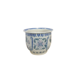 Patterned vintage flowerpot