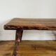 Brutalist wooden coffee table