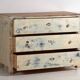 Antique chest of drawers with blue patina (c.1920) #17