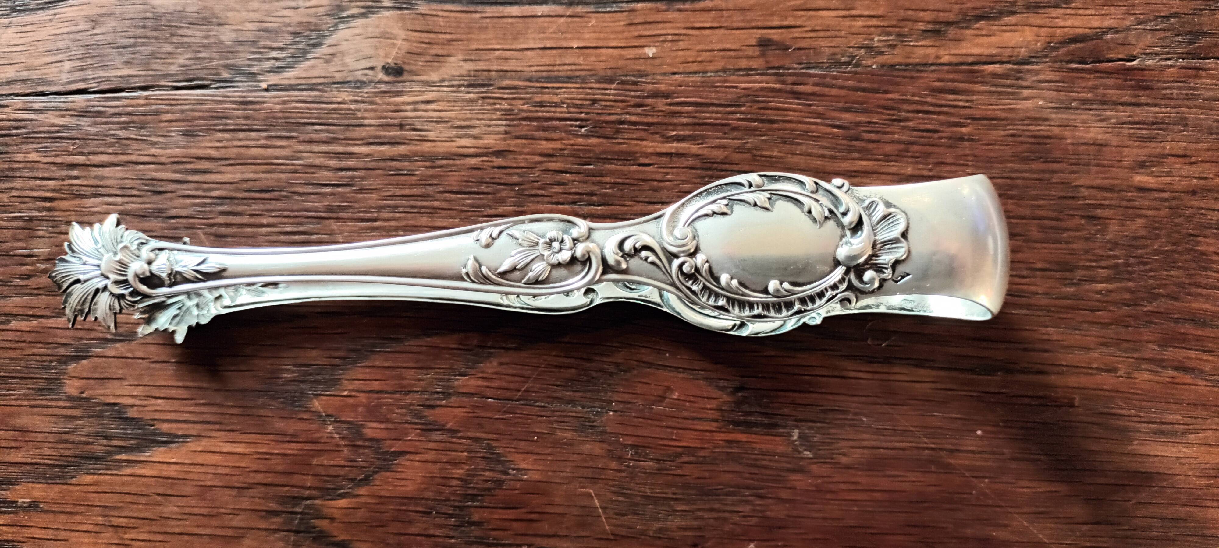 Silver sugar tongs