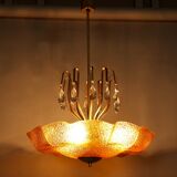 Fountain pendant light from Kamenický Šenov, 1970s