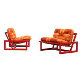 Paire de chaises longues Carlotta par Tobia & Afra Scarpa pour Cassina, Italie