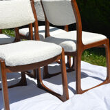 4 Baumann sleigh chairs