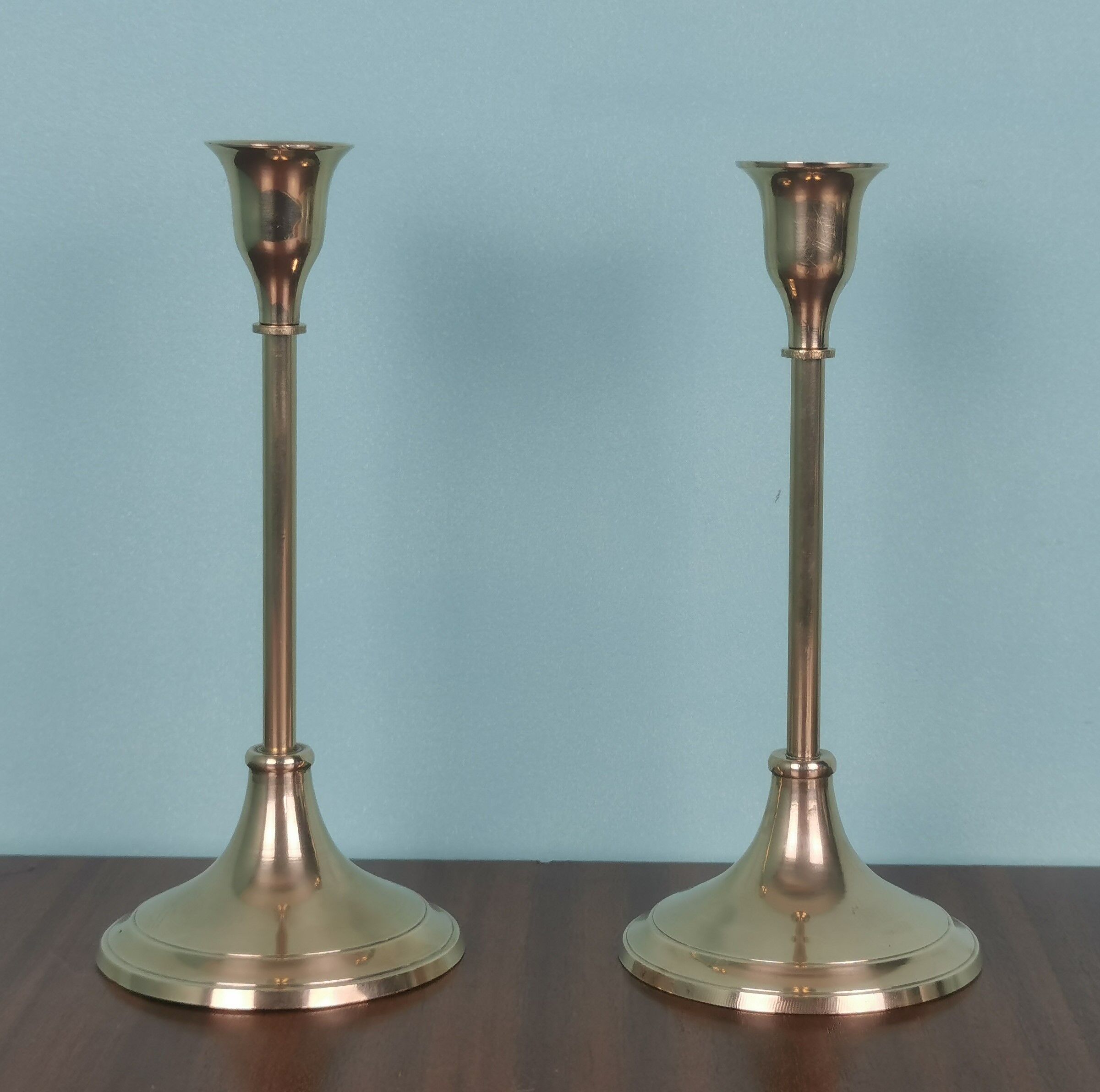 Brass candle holders
