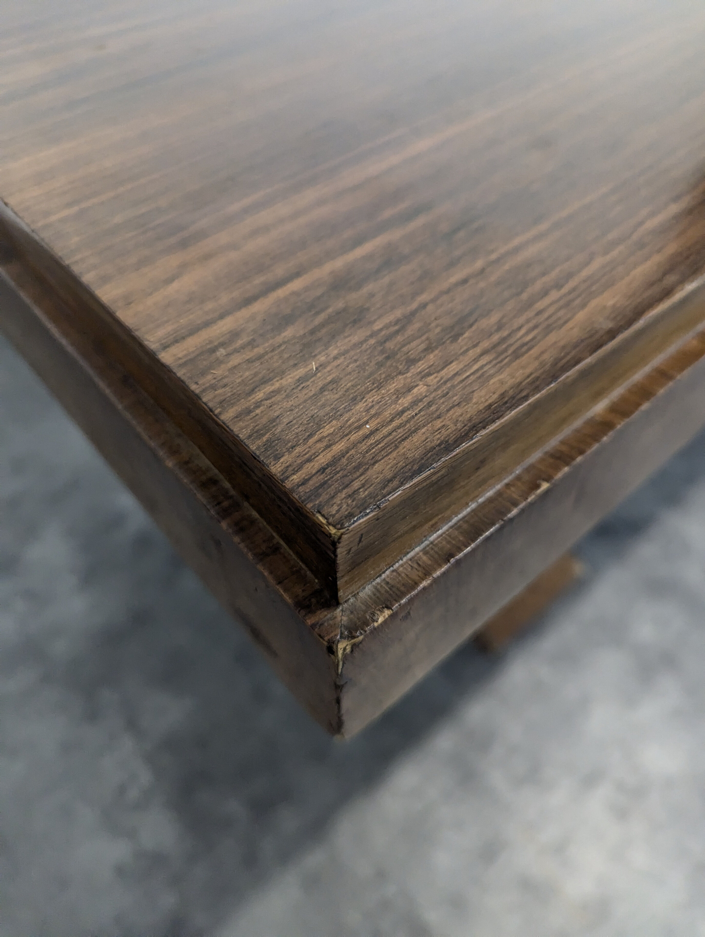 Art Deco desk table in rosewood