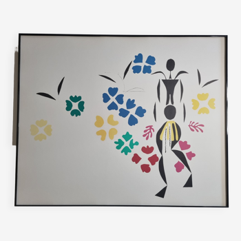 Sérigraphie d'après Henri Matisse encadrée 101 cm x 82 cm