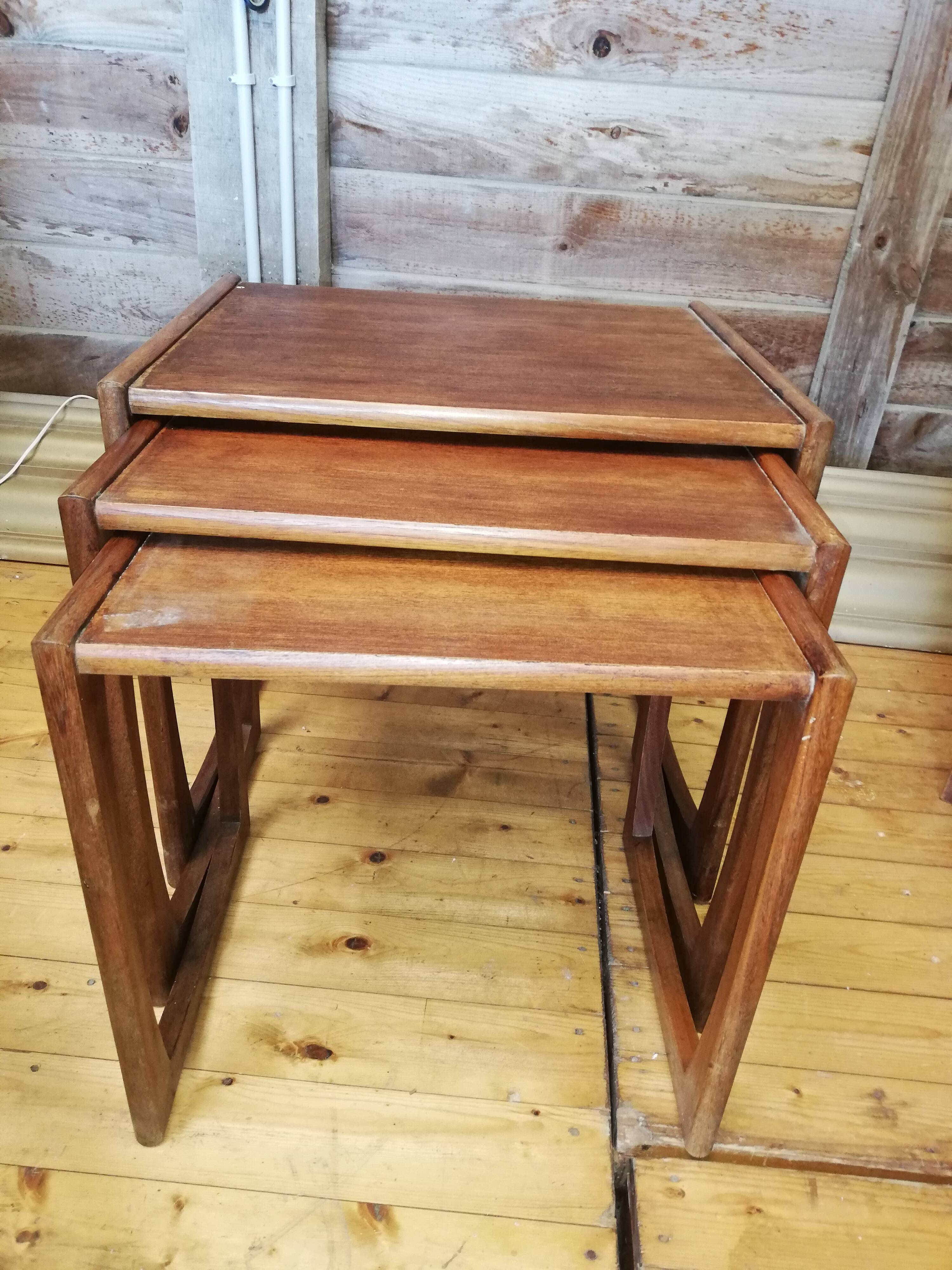 3 tables in teak by G-Plan, 70s