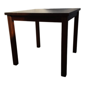 Vintage INTERIER PRAHA Compact Dining Table Mid Century 80s Wood 80cm-80cm