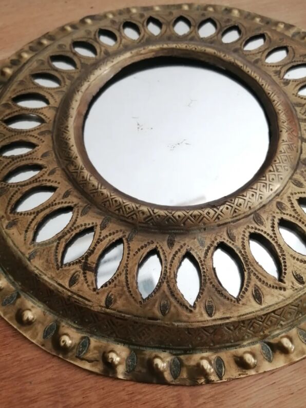 Brass mirror  - 26cm