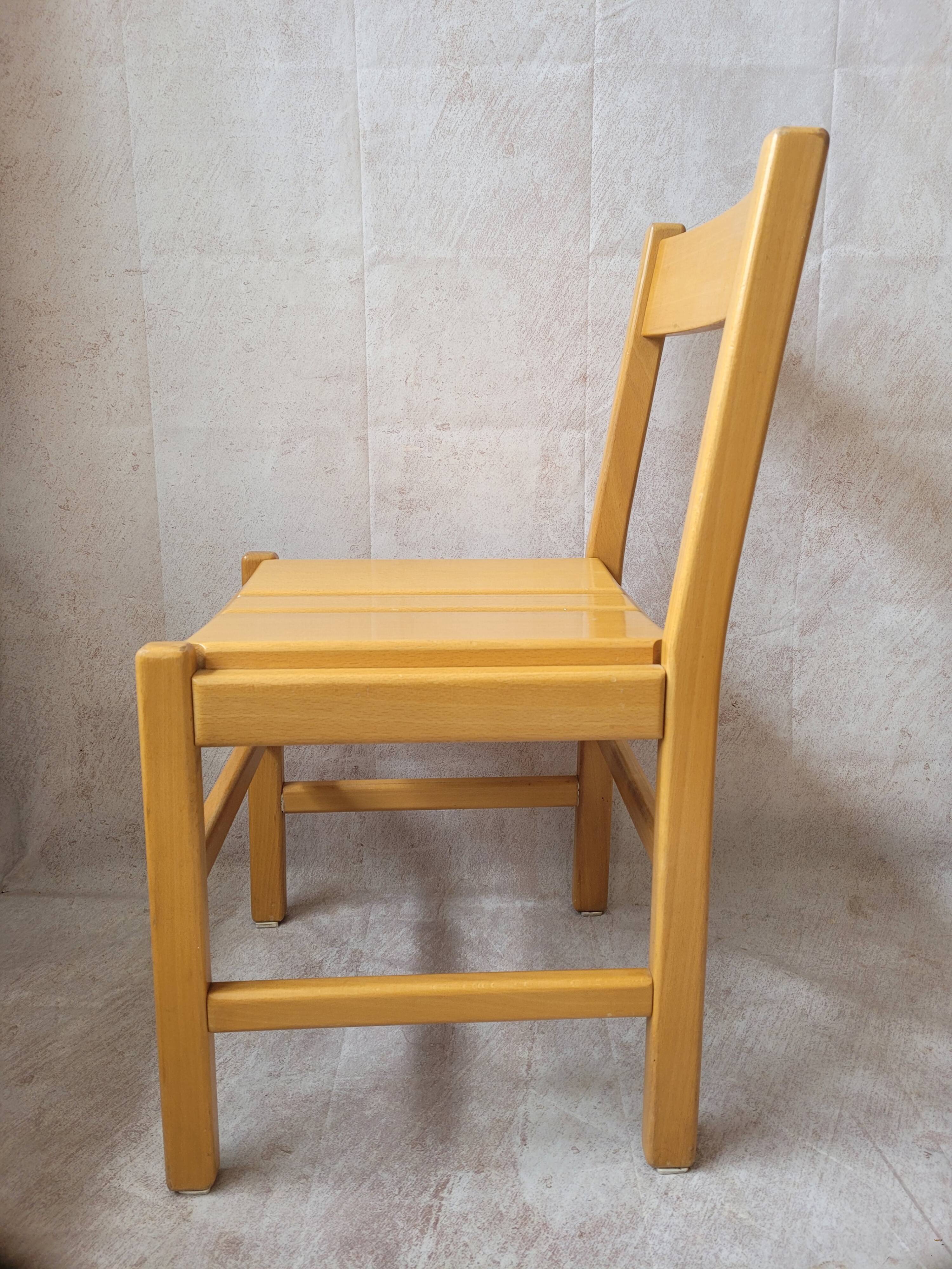 4 chaises vintage