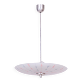 Lustre mid-century en acier chromé par Napako, République tchèque, années 1950