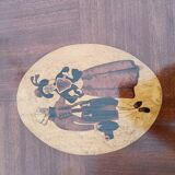 Old Louis XVI style chest of drawers in marquetry