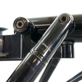 Nomos table-desk in black by Norman Foster 1986 for Tecno, Italy