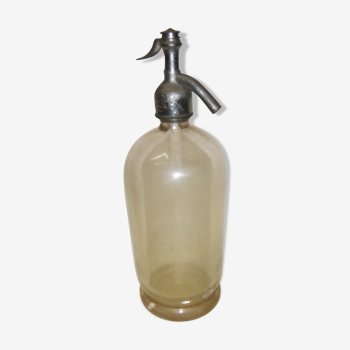 Siphon water bottle seltz clear glass