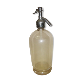 Siphon water bottle seltz clear glass