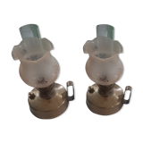 Brass oil lamps