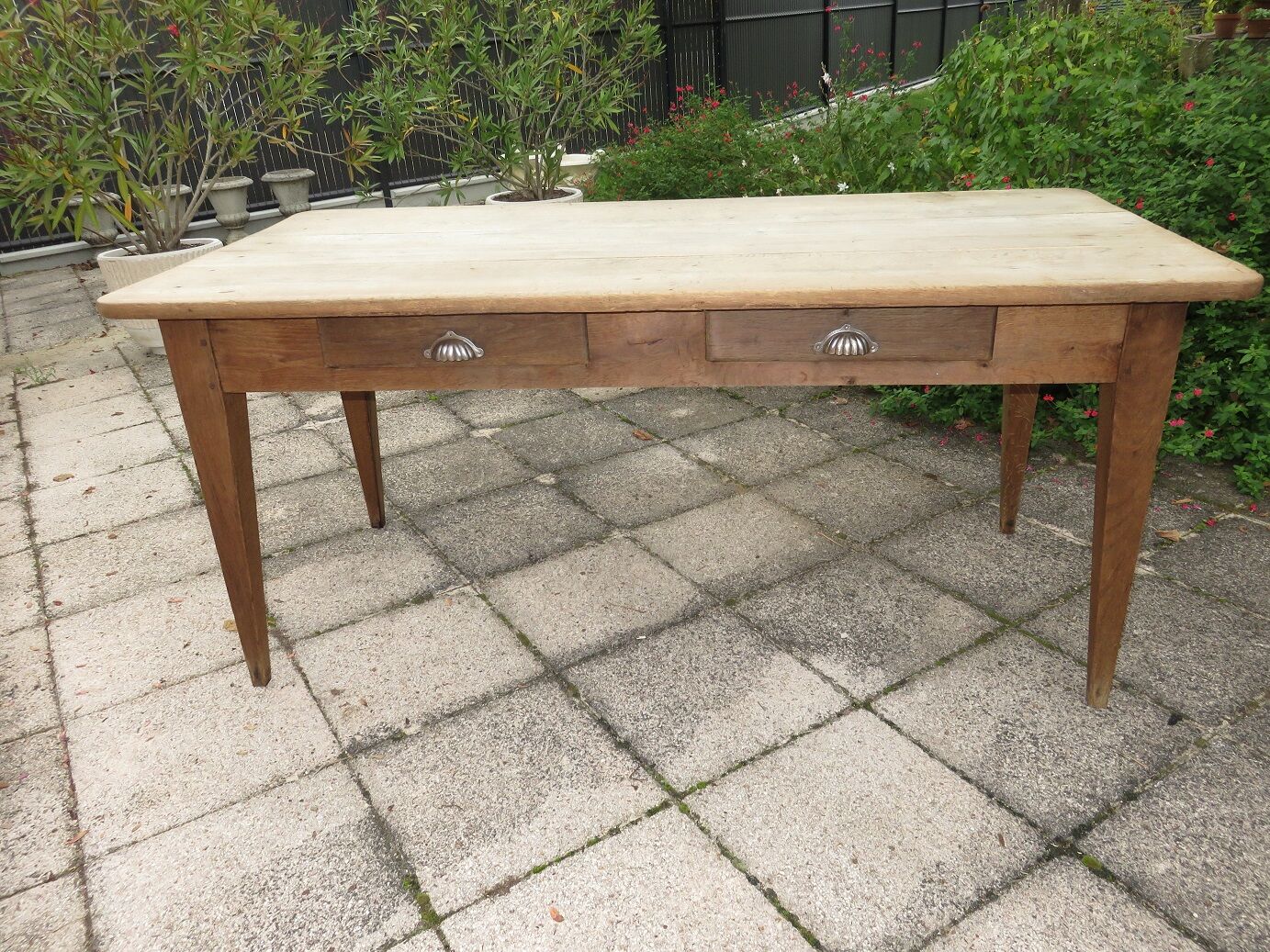 Ancienne table de ferme en chêne