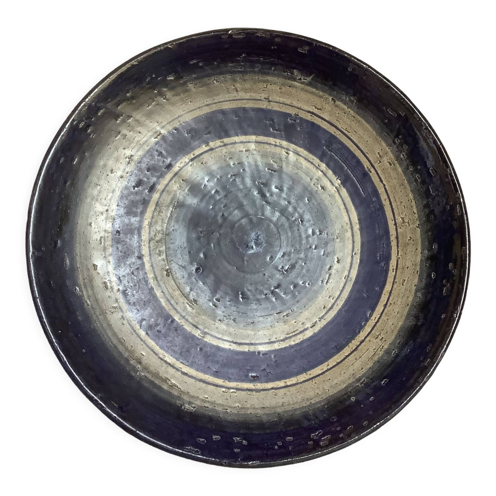 Blue cobalt ceramic dish arol norway