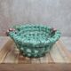 Large openwork bowl in slipware