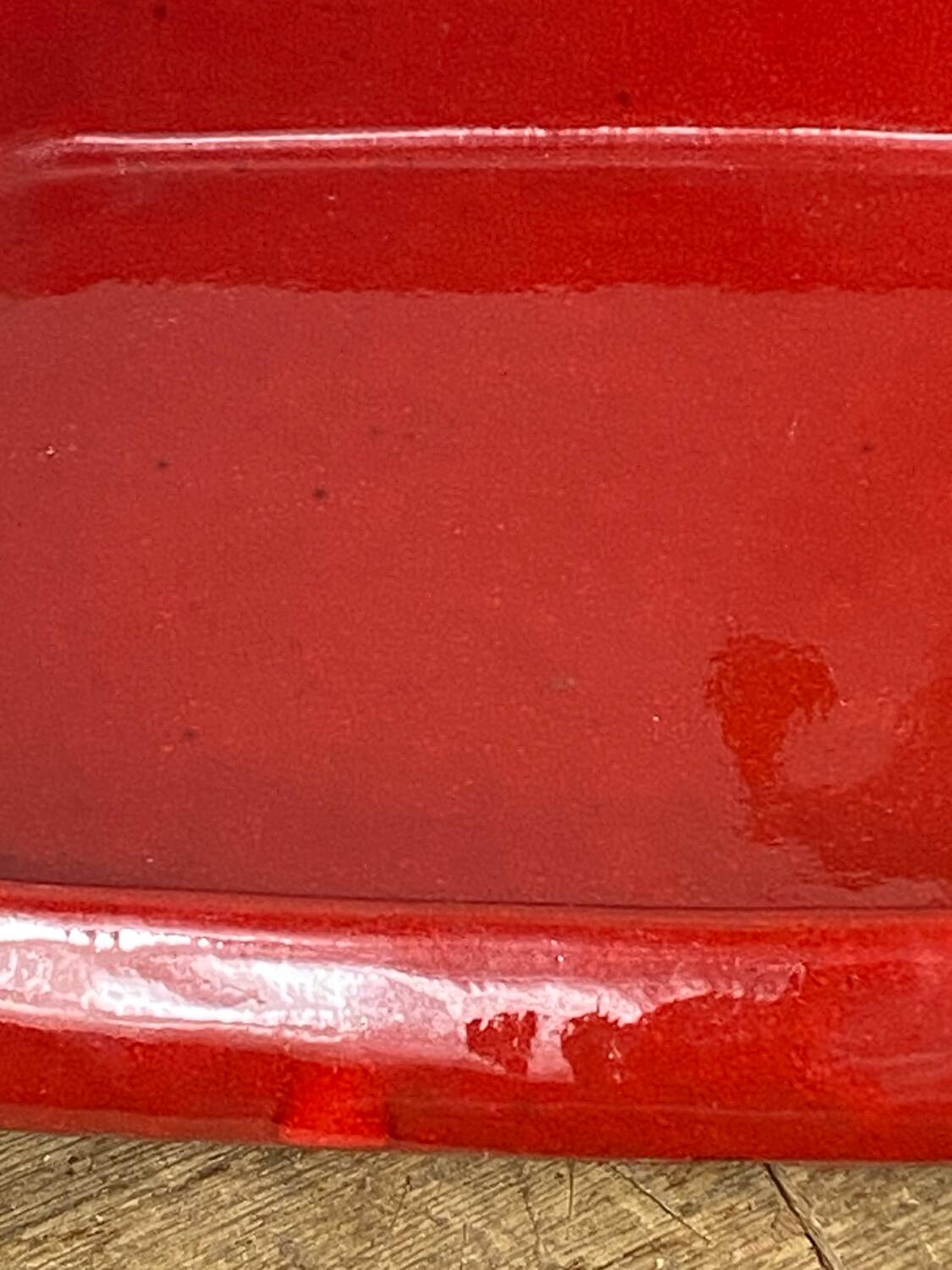 Glazed ceramic dish