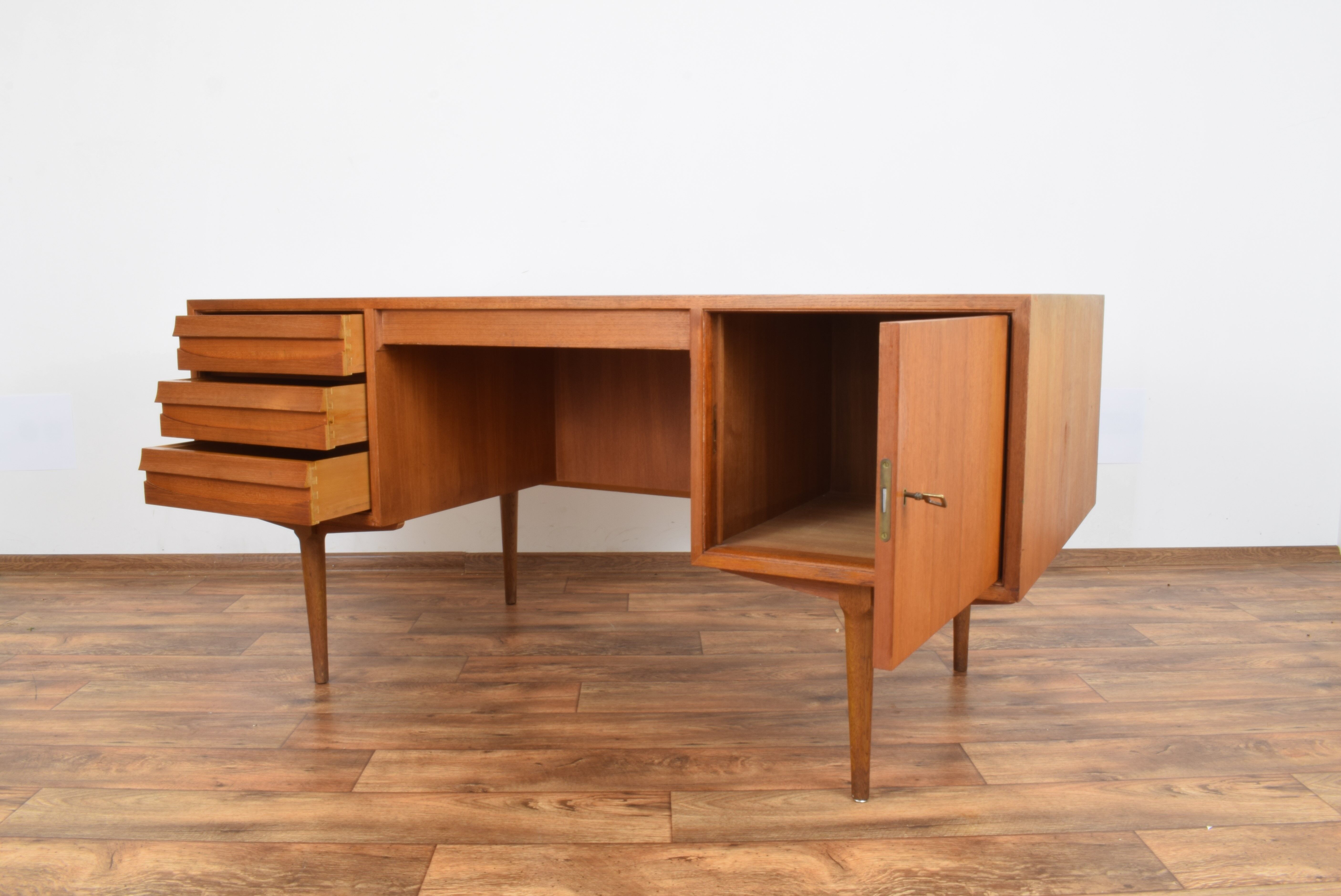 Mid-century Danish teak desk, 1960s