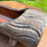 Lot of sandstone planter in the shape of logs