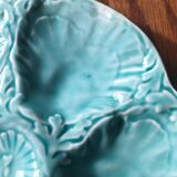 6 oyster plates in Gien slip.