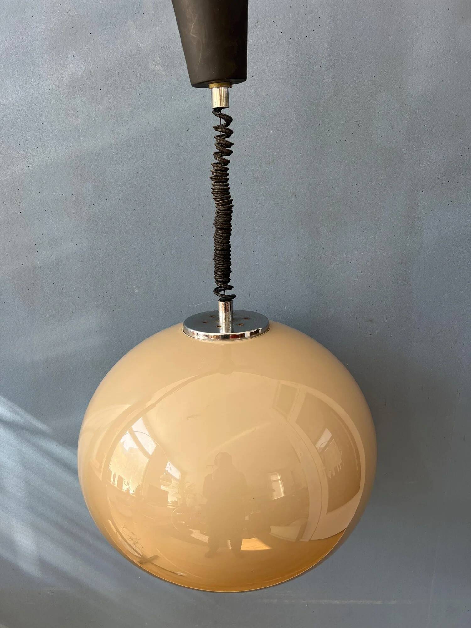Vintage Dijkstra Space Age Mushroom Pendant Lamp