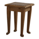 A pair of antique Danish pine stools from the late 19th century.