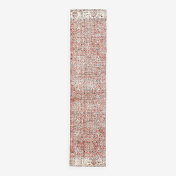 2x9 Classic Floral Wool Turkish Runner Rug, 66x288Cm