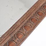 Large rectangular mirror, vintage art deco, dated 1926