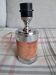 Vintage lamp in silvered metal