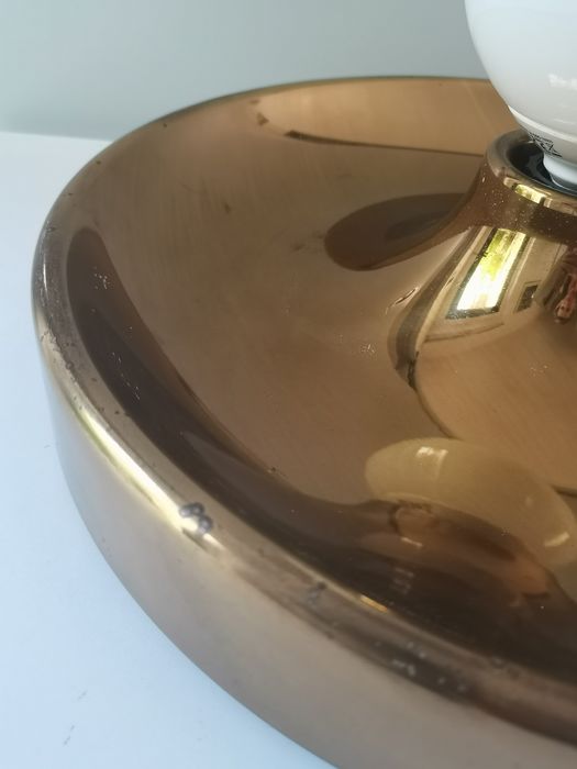 Italian brass wall lamp, diam. 39 cm