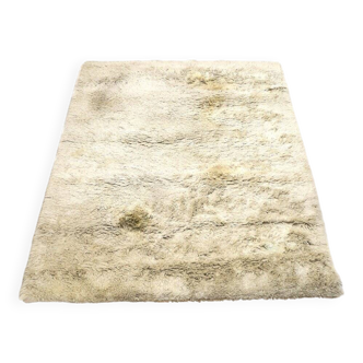 Rectangular rug in natural wool, 1970s