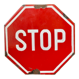 Stop sign original 1970
