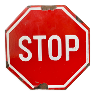 Panneau de signalisation  stop 1970