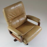 Leather lounge chair by André Vandenbeuck