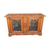 Regency style buffet with glass panels