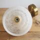 Vintage lampshade wall lamp in white Clichy glass