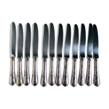 Set of twelve Christofle silver metal knives