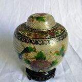 Openwork plique-à-jour enamel pot - 1920 to 1949 - China