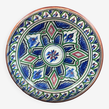 Moroccan safi dish in terracotta