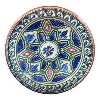 Moroccan safi dish in terracotta