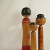 Set of 3 kokeshi (large size)