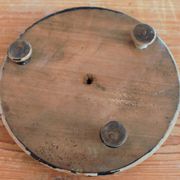 Antique round glass bell 26.5 cm high bridal globe