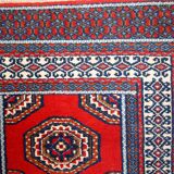 Vintage Indian Mahal handmade carpet 82cm x 156cm 1970s, 1C732