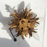 Gold metal leaf ceiling, 60s