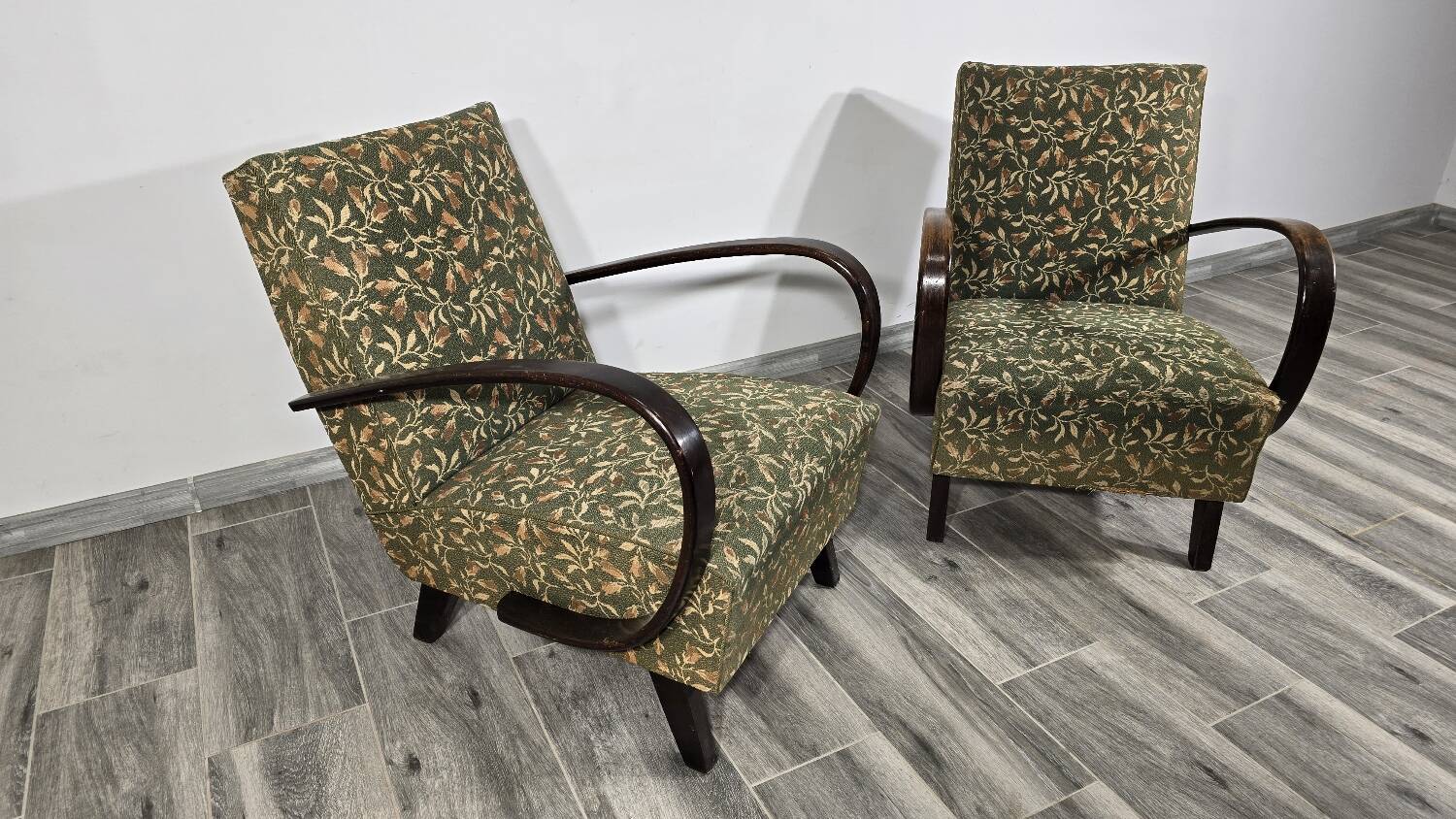 Set of Vintage Armchairs by Jindrich Halabala