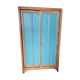 Parisian wardrobe door rising oak raw lagoon color raw interior ouate fabrics
