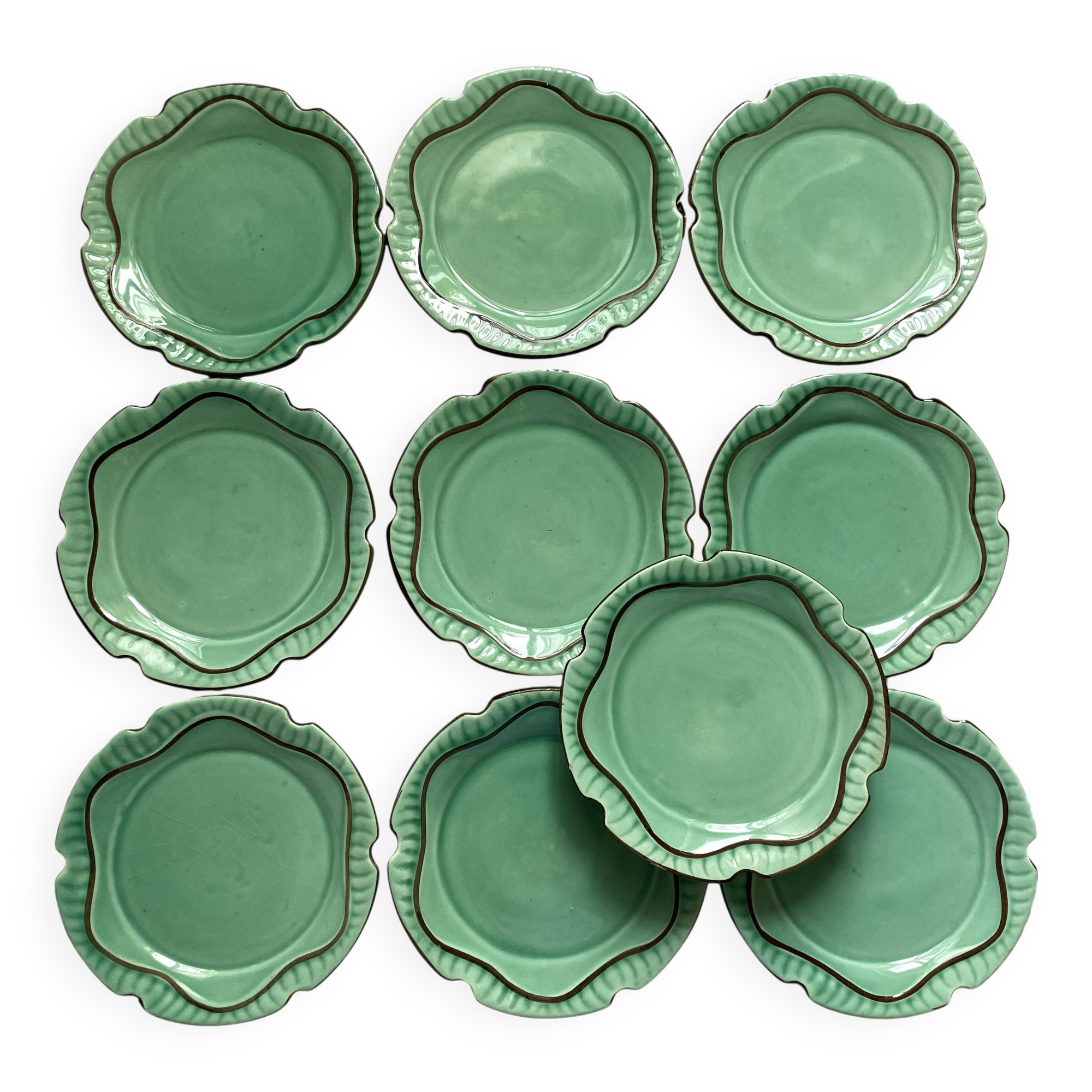 Vallauris dessert plates from the 50s and 60s